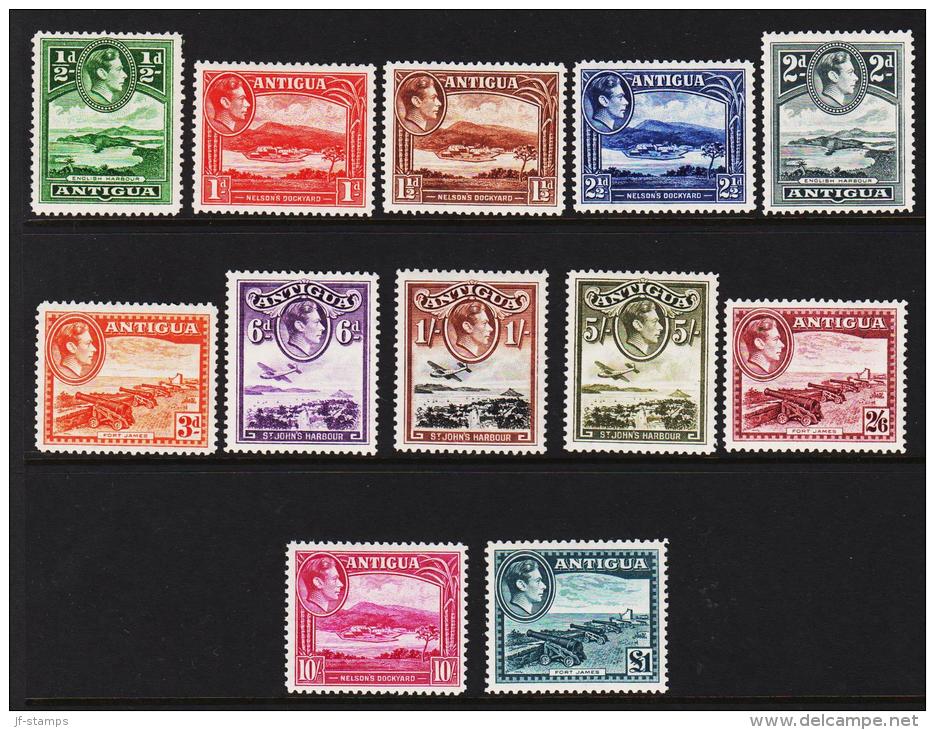 1938 - 1949. Landscapes With King Georgs VI. Complete Set With 12 Stamps.  (Michel: 78-89) - JF190498 - Antigua Und Barbuda (1981-...)