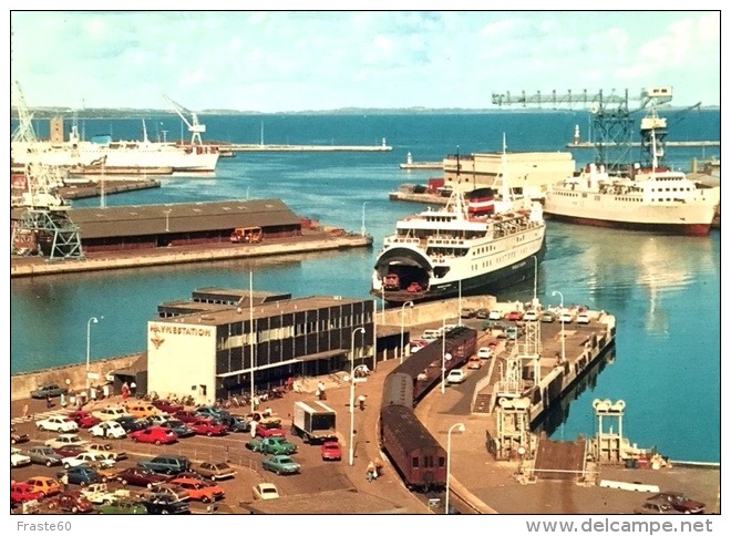 # Aarhus - The Harbour With The Motor Ferry " Prinsesse Elisabeth" - Dinamarca