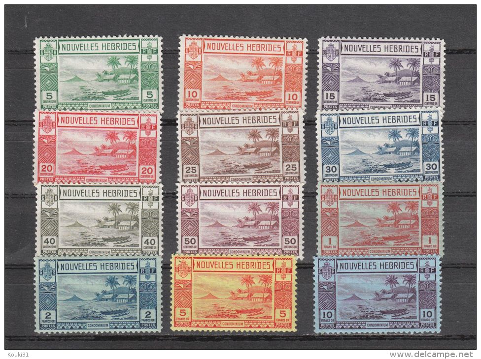 Nouvelles-Hébrides YT 100/11 * : 1938 - Unused Stamps