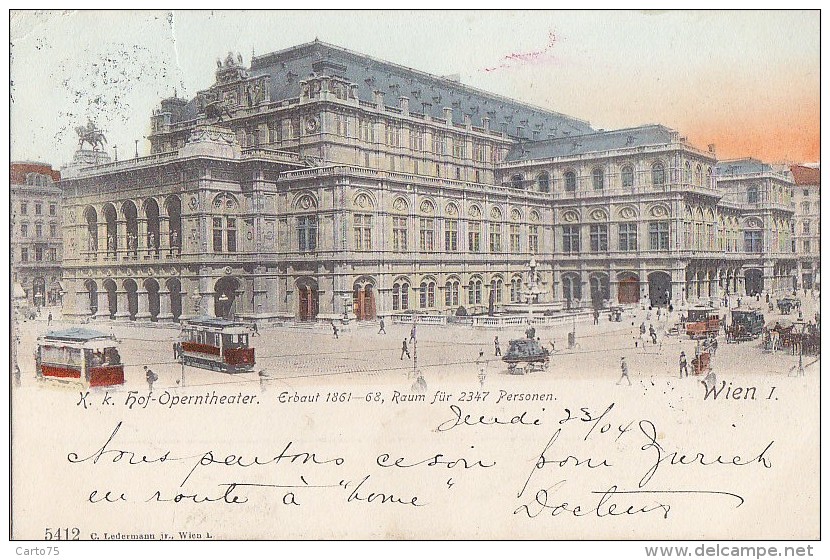 Autriche - Wien Vienne - Theater- Postmarked 1904 - Other & Unclassified