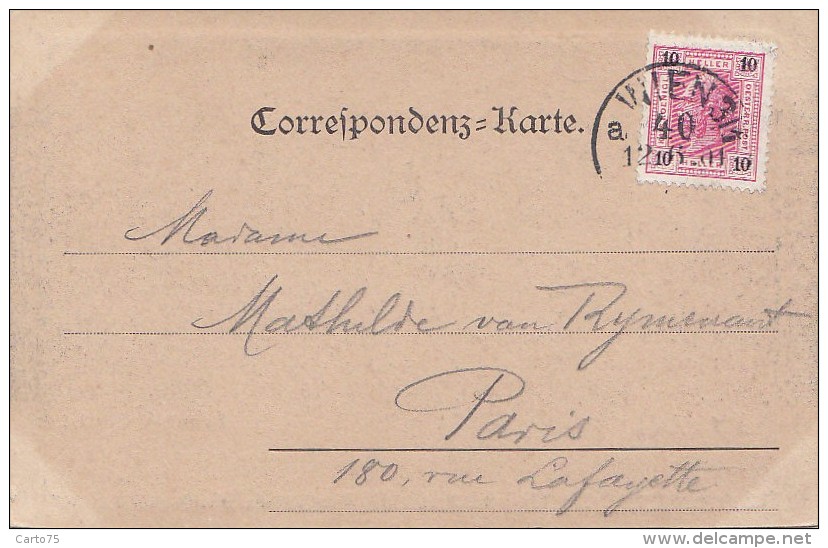 Autriche - Wien Vienne - Gruss Aus Wien - Opernring - Postmarked 1901 - Other & Unclassified