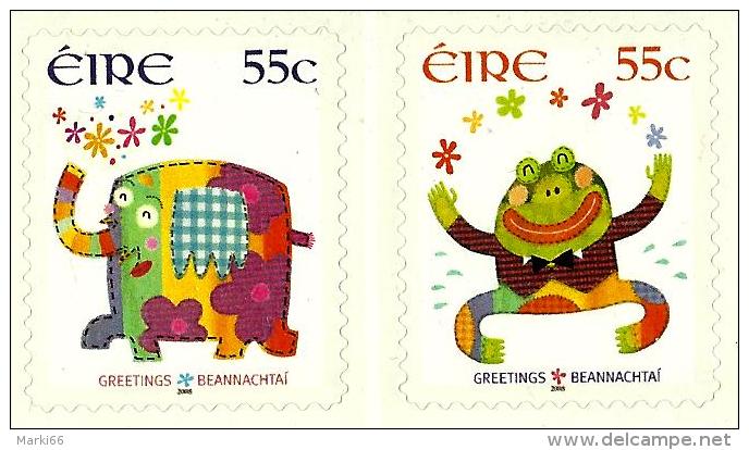 Ireland - 2008 - Greetings - Mint Self-adhesive Booklet Stamp Set - Ongebruikt