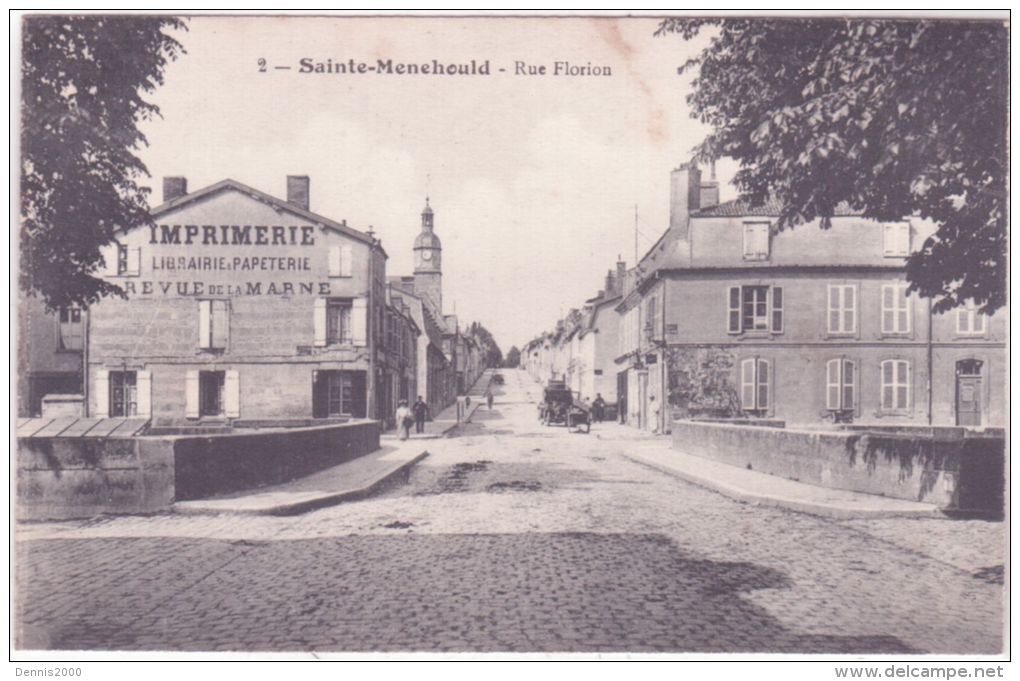 2-SAINTE-MENEHOULD - Rue Florion -ed. Catala Frères - Sainte-Menehould