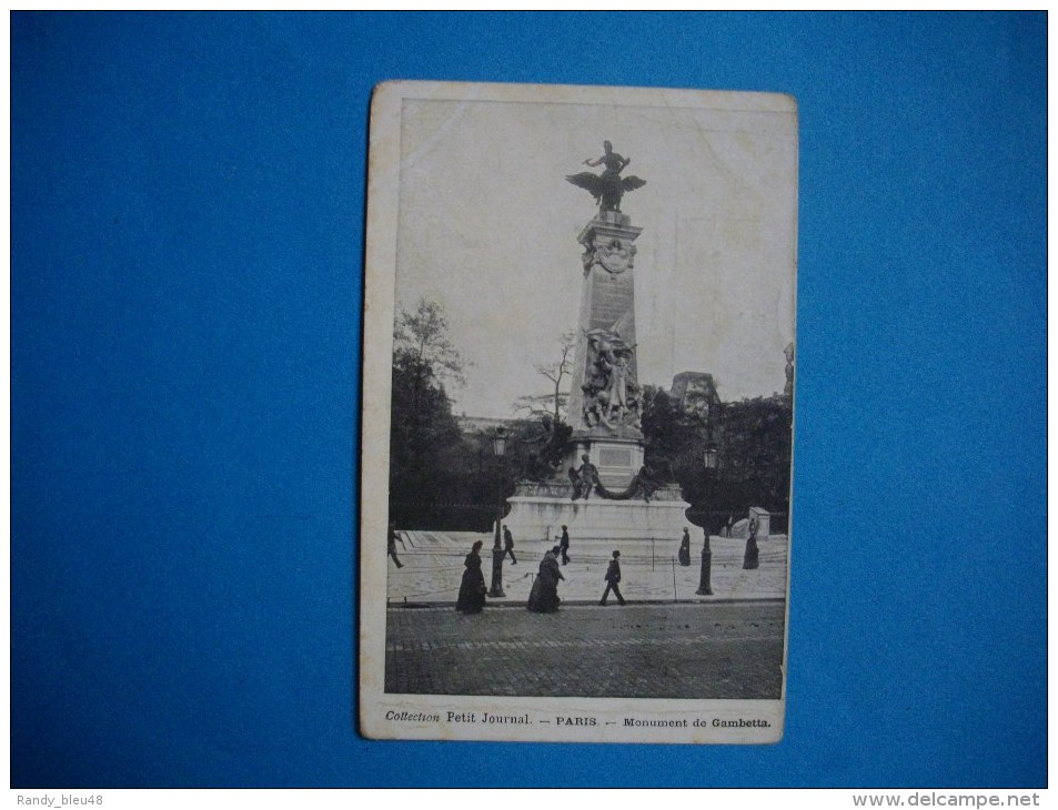 PARIS  -  75  -  Monument De Gambetta - Estatuas