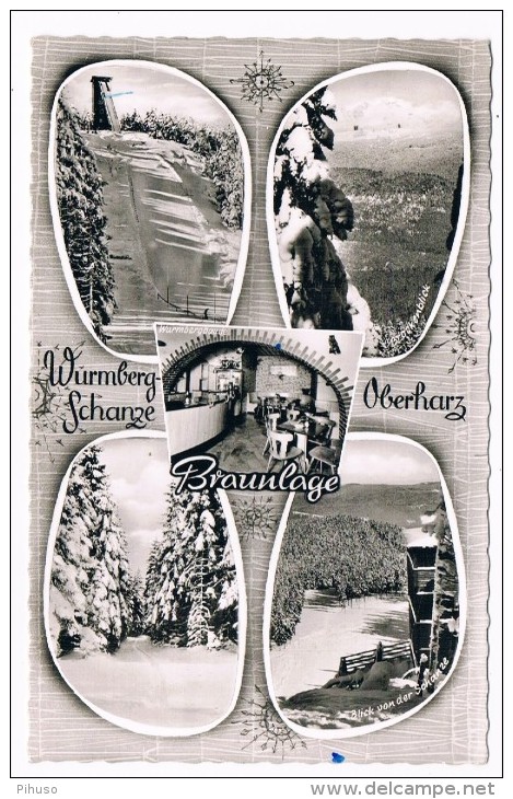 D5886     BRAUNLAGE : Würmbergschanze ( Multiview) - Braunlage