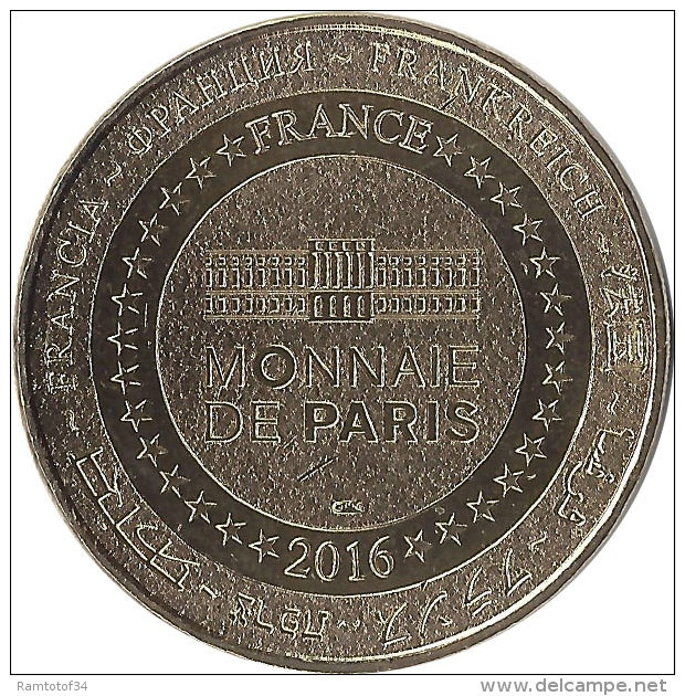 2016 MDP104 - LA CITADELLE DE BESANCON 10 - Vue Aérienne / MONNAIE DE PARIS - 2016