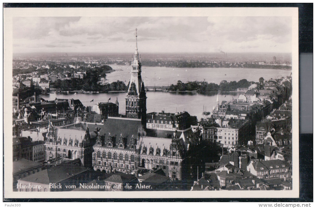 Hamburg - Blick Vom Nikolaiturm Auf Die Alster - Mitte
