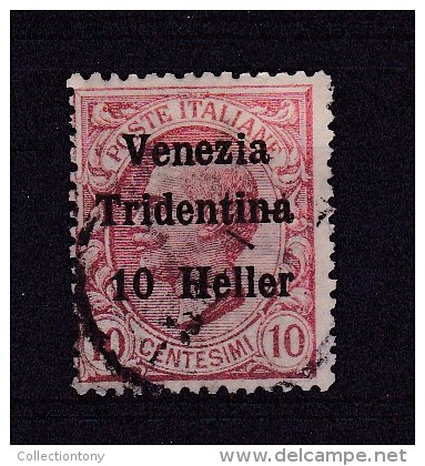 1918 - TERRE REDENTE - TRENTINO ALTO ADIGE - USATO - Cat. Sassone N.29 (184) - Trentin