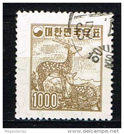 Süd-Korea  1958  " Sika Deer " , Mi. 277  Gestemp. / Used / Oblitaire - Corée Du Sud