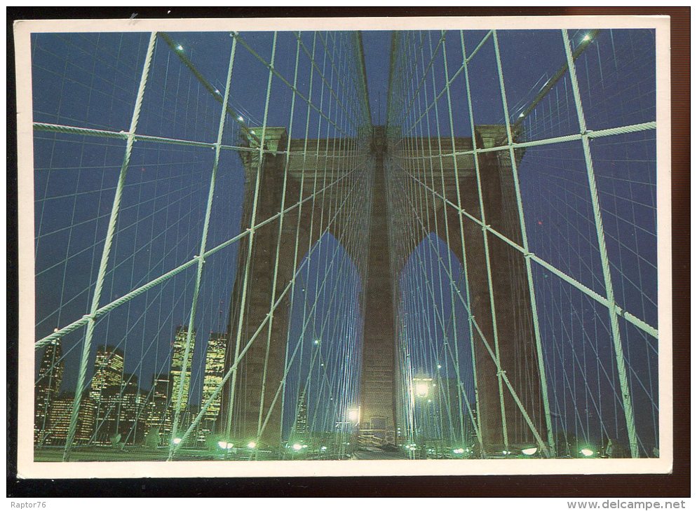 CPM Non écrite Etats Unis NEW YORK CITY The Cables Of The Brooklyn Bridge - Brooklyn