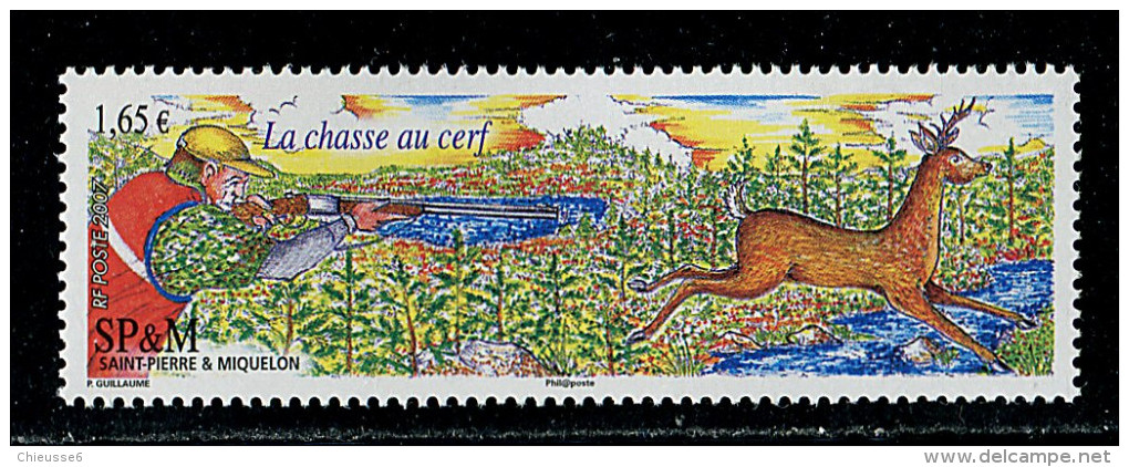 (cl.11 - P.55) S.P.M.  ** N° 904 (ref. Michel Au Dos) - Chasse Au Cerf - - Unused Stamps