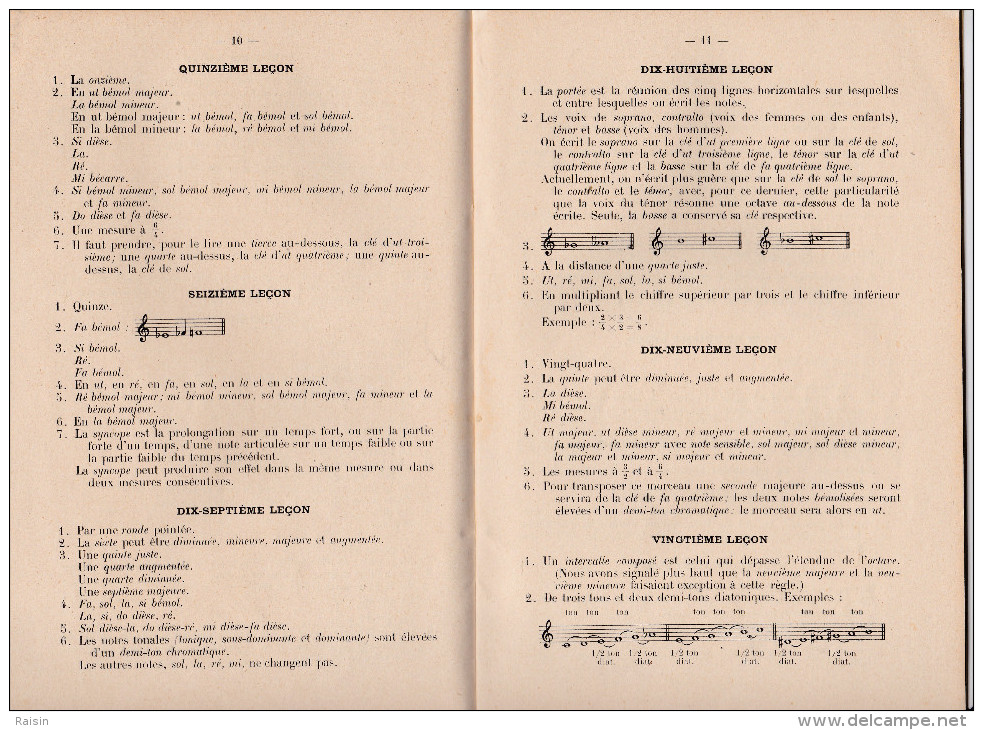 Questionnaire Musical 1914 L.Grandjany professeur Conservatoire Nat. Musique et  Réponses Paul Puget Les 2  livrets TBE