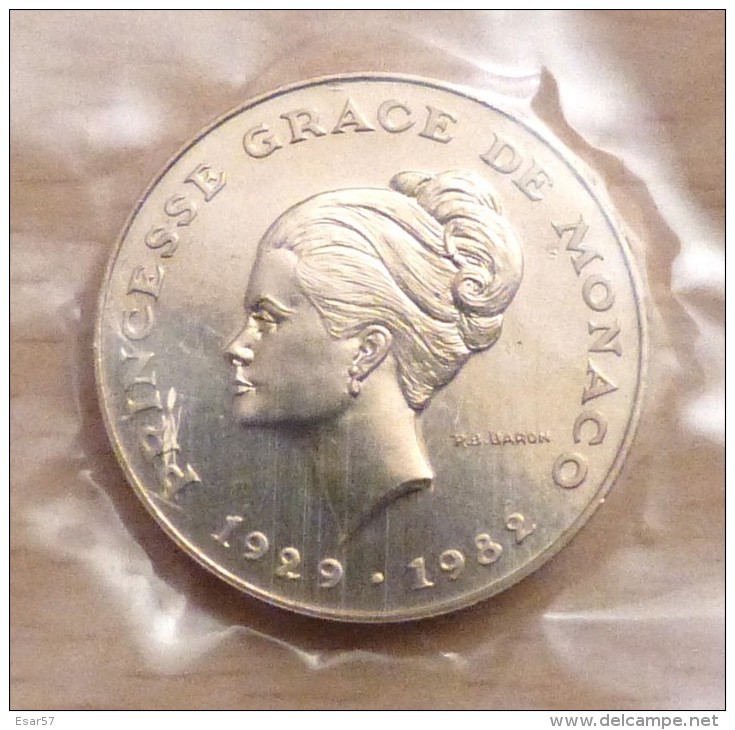 MONACO ESSAI 10 FRANCS 1982 GRACE DE MONACO SOUS SCELLE - 1960-2001 Nouveaux Francs