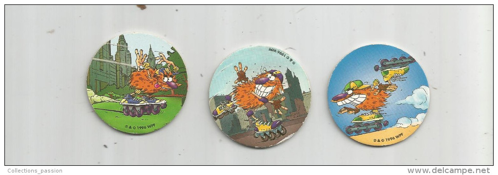 E-T-I , POG , 1996 WPF , CANDY'UP , N° 1/3/5 , LOT DE 3 POGS , Frais Fr: 1.30€ - Andere & Zonder Classificatie