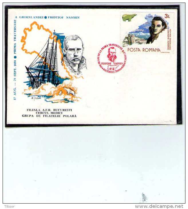 F. Nansen In Gronland - Bucure&#537;ti 1988 - Esploratori E Celebrità Polari