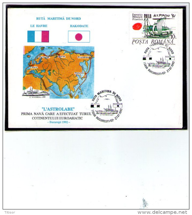 L,Astrolabe On North Maritime Route - Bucure&#537;ti 1992 - Explorateurs & Célébrités Polaires