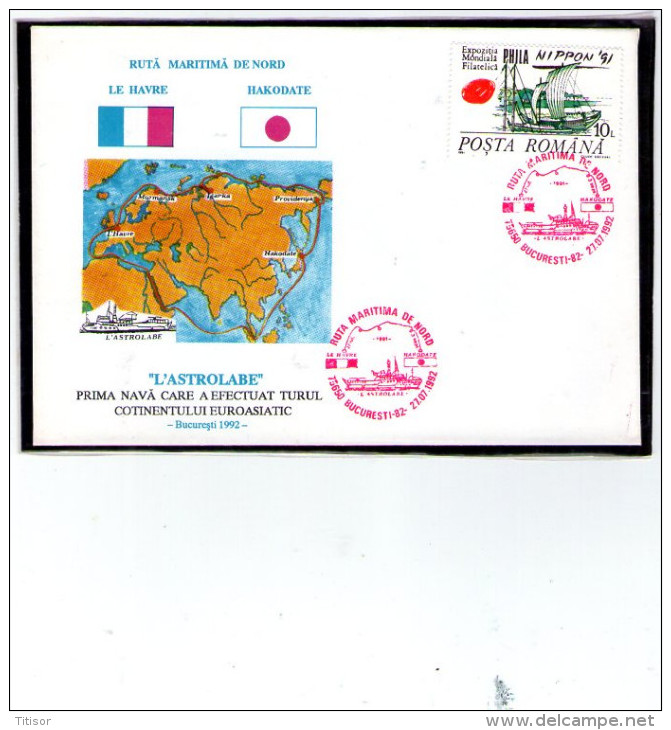 L,Astrolabe On North Maritime Route - Bucure&#537;ti 1992 - Explorateurs & Célébrités Polaires