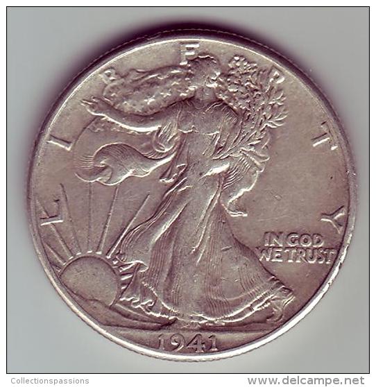 - USA - Etats Unis - Half Dollar Liberty  1941. - 1916-1947: Liberty Walking