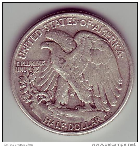 - USA - Etats Unis - Half Dollar Liberty  1942. - 1916-1947: Liberty Walking (Libertà Che Cammina)