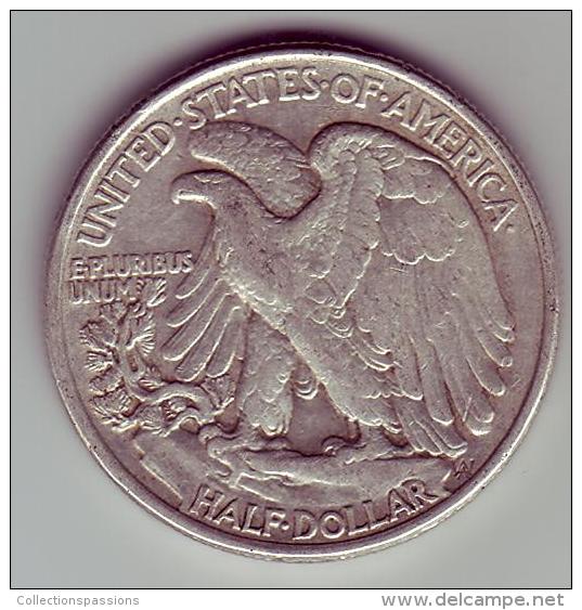 - USA - Etats Unis - Half Dollar Liberty  1946. - 1916-1947: Liberty Walking (Liberté Marchant)