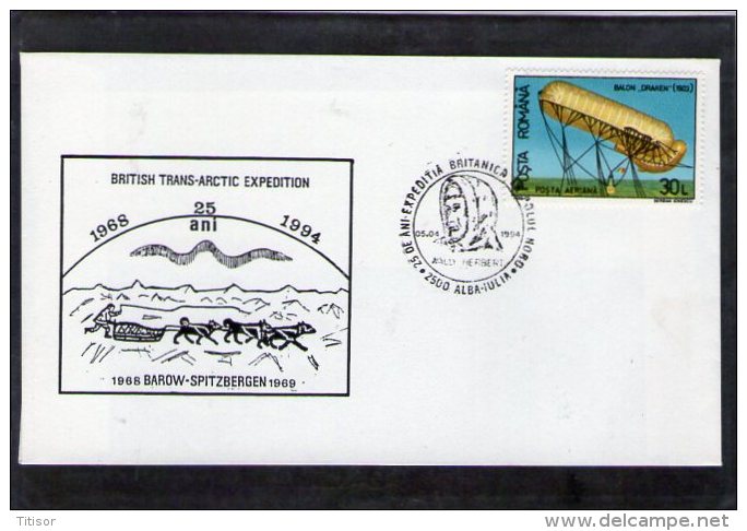 British Trans-Arctic Expedition 1969 25 Years -  Alba Iulia 1994 - Polarforscher & Promis