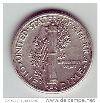 - USA - Etats Unis - One Dime Mercury 1942. - 1916-1945: Mercury