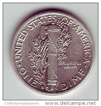 - USA - Etats Unis - One Dime Mercury 1942 S. - 1916-1945: Mercury