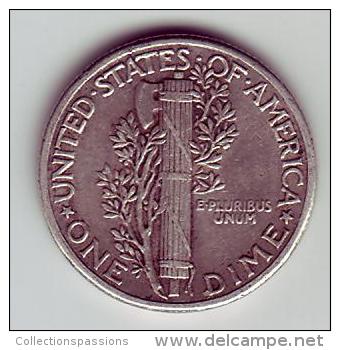 - USA - Etats Unis - One Dime Mercury 1943. - 1916-1945: Mercury