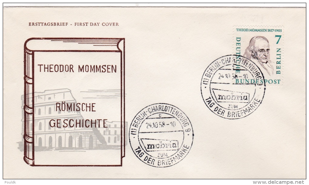 Berlin FDC 1958 Theodor Mommsen  (G80-136) - Other & Unclassified