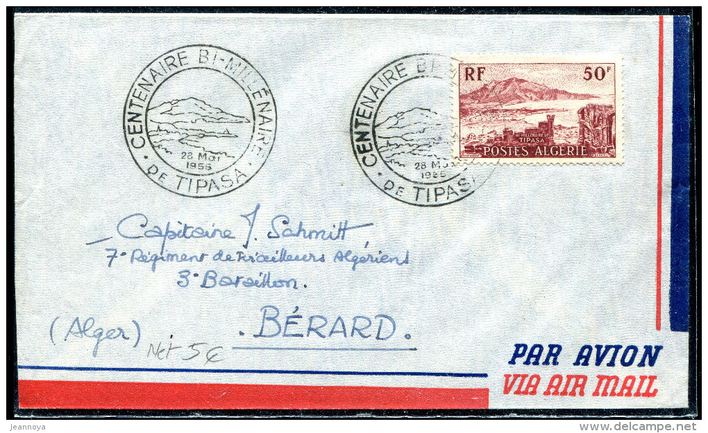 ALGERIE - N° 327 / FDC 2000 ANS DE TIPASA LE 28/5/1955 - SUP - FDC