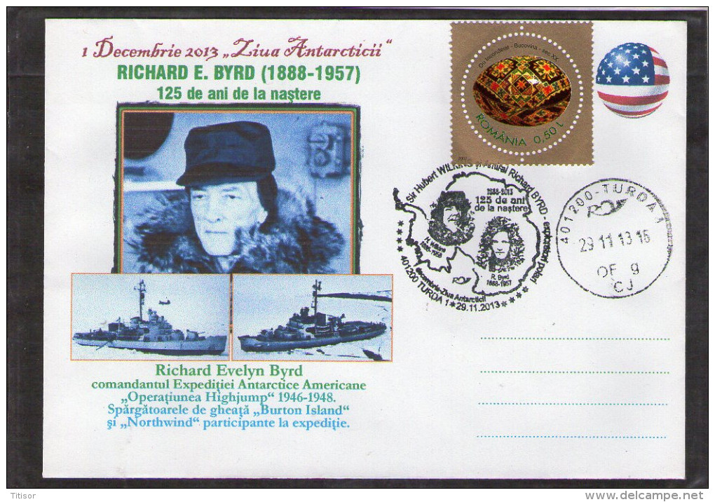 Antarctica Day - Richard E. Byrd 125 Years Of Birth  -  Turda 2013 - Explorateurs & Célébrités Polaires