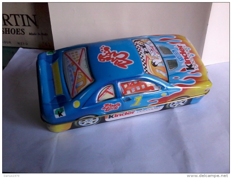 Scatole - Pubblicitarie In Latta - Kinder Cioccolato- Zampa Car.cm. 20x9x6 - Scatole