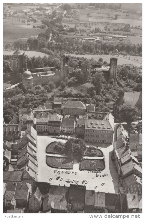 ÄLTERE POSTKARTE STOLPEN LUFTBILD FLIEGERAUFNAHME TOTALANSICHT PANORAMA BURG Cpa Postcard Ak Ansichtskarte - Stolpen