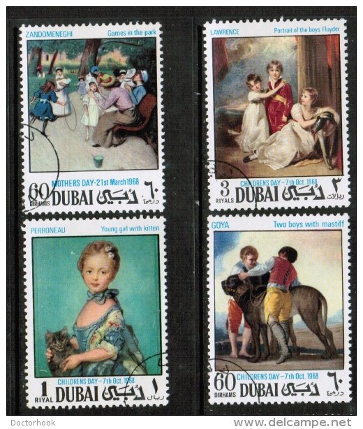 DUBAI  VF USED1968 PAINTINGS UNLISTED By Scott - Dubai