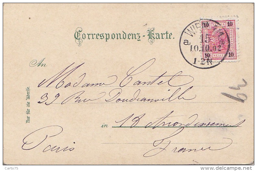 Autriche - Wien - Opernhaus - Postmarked 1902 - Other & Unclassified