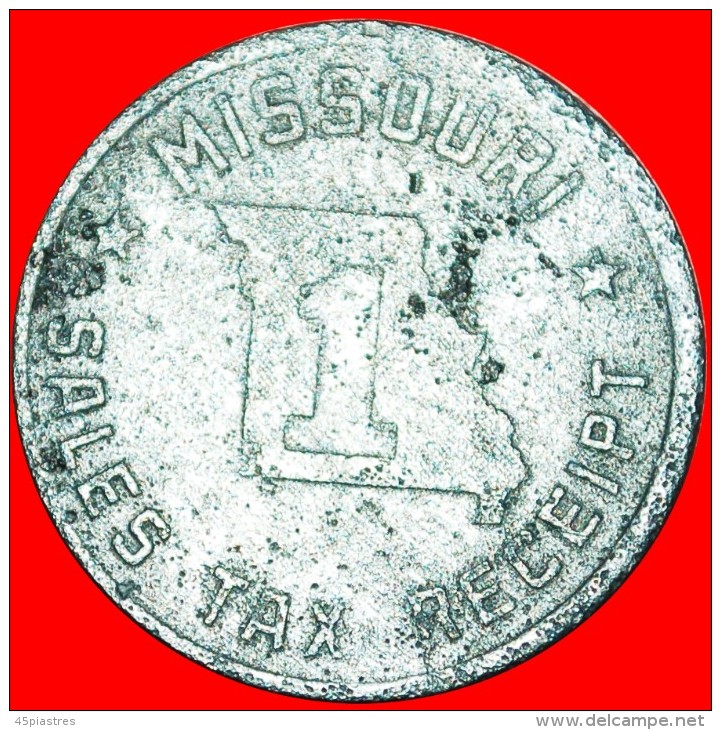 * MISSOURI (1937-1942): USA ★ SALES TAX RECEIPT 1 MILL! LOW START &#9733; NO RESERVE! - Monedas/ De Necesidad