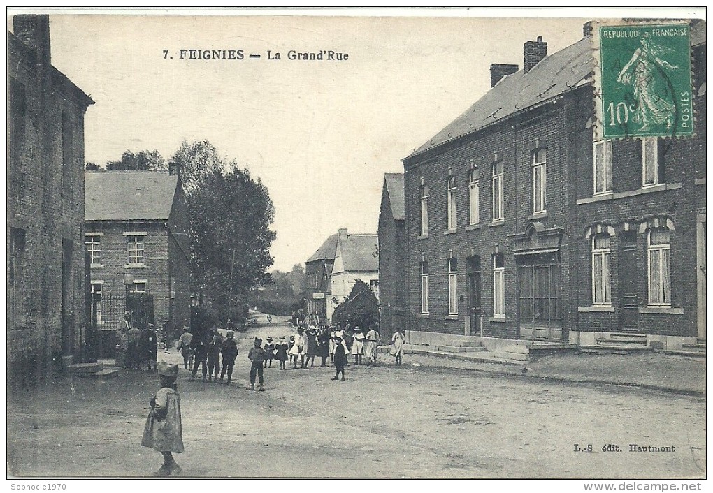 NORD PAS DE CALAIS - 59 - NORD - SELECTION - FEIGNIES - La Grand Rue - Top Animation - Feignies