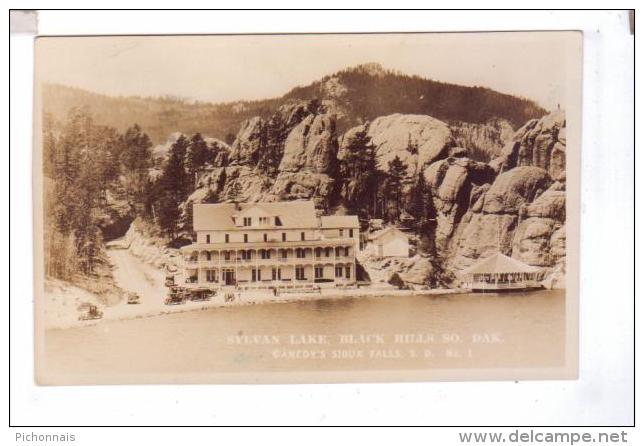 SYLVAN LAKE Black Hills Hotel Resort Canedy's Sioux Falls  Photo POST CARD  Rppc - Sioux Falls