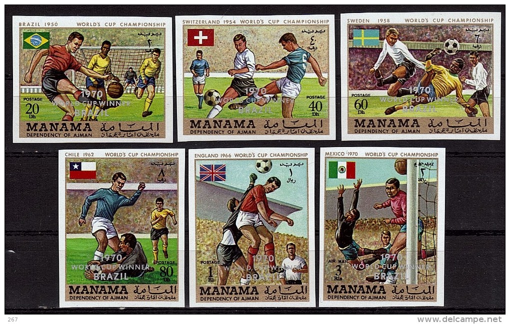 MANAMA   N°   * *   SURCHARGE  NON DENTELE Cup 1970   Fussball  Soccer Football - 1970 – Mexico