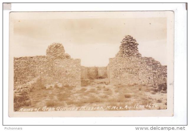 GRAN QUIVERA Salinas Monument Ruins Of Mission   Photo  POST CARD  Rppc - Autres & Non Classés