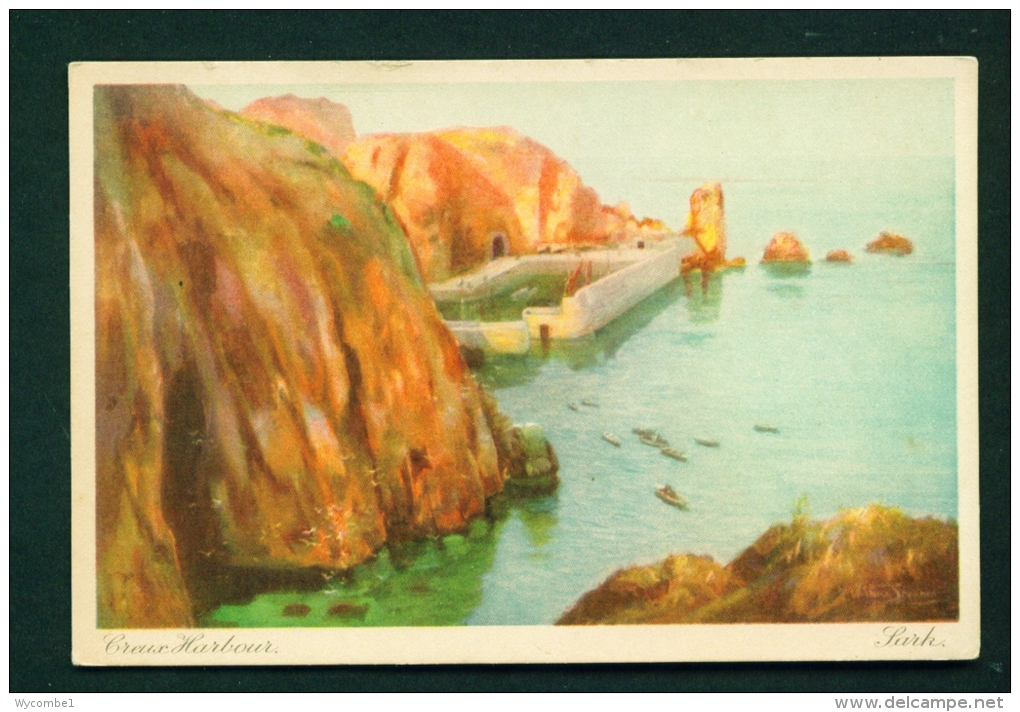 SARK  -  Creux Harbour  Unused Vintage Postcard - Sark