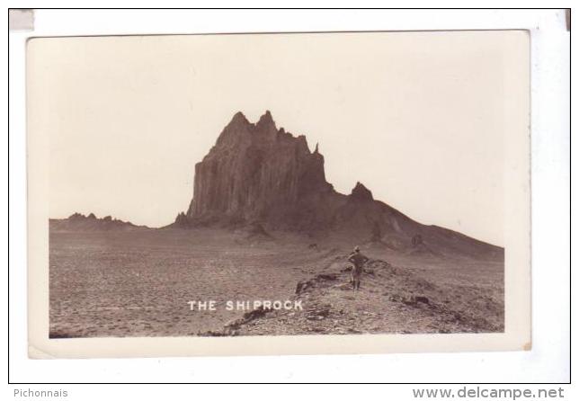 TSE BIT A Shiprock Winged Rock Navajo Nation  Photo  POST CARD  Rppc - Autres & Non Classés