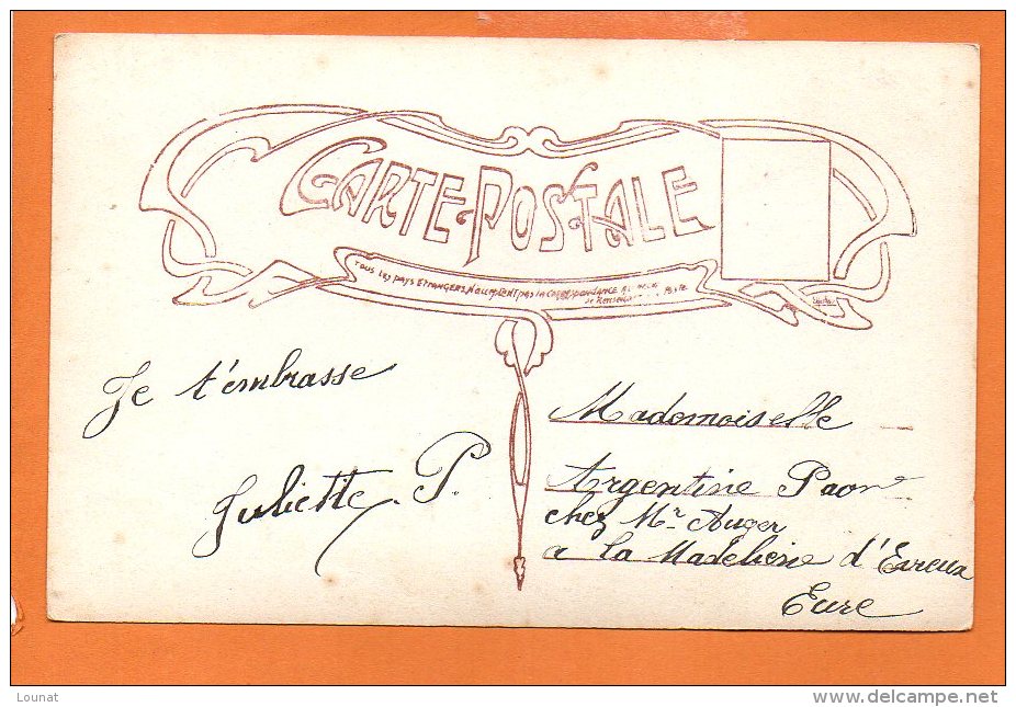 Poste - Fête -  Heureuse Année - Fantaisie - Correos & Carteros