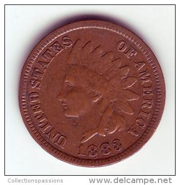 - USA - Etats Unis - One Cent. Indian Head 1883. - 1859-1909: Indian Head