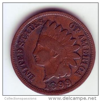 - USA - Etats Unis - One Cent. Indian Head 1899. - 1859-1909: Indian Head