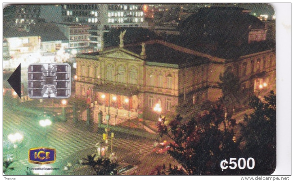 Costa Rica, CRI-C-17, Centenario Teatro Nacional (1St Edition), 2 Scans. - Costa Rica