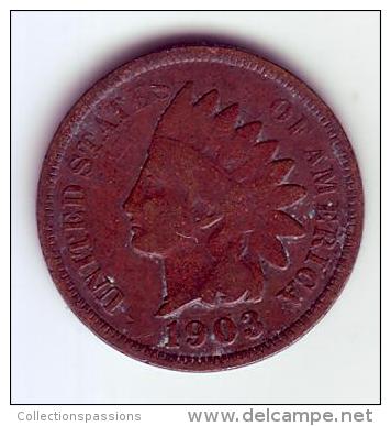 - USA - Etats Unis - One Cent. Indian Head 1903. - 1859-1909: Indian Head