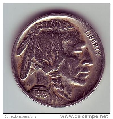 - USA - Etats Unis - Five Cents Buffalo 1919. - 1913-1938: Buffalo