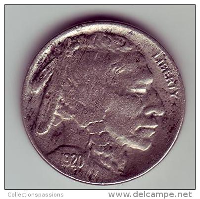 - USA - Etats Unis - Five Cents Buffalo 1920. - 1913-1938: Buffalo