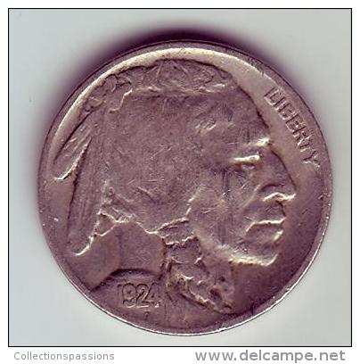 - USA - Etats Unis - Five Cents Buffalo 1924. - 1913-1938: Buffalo